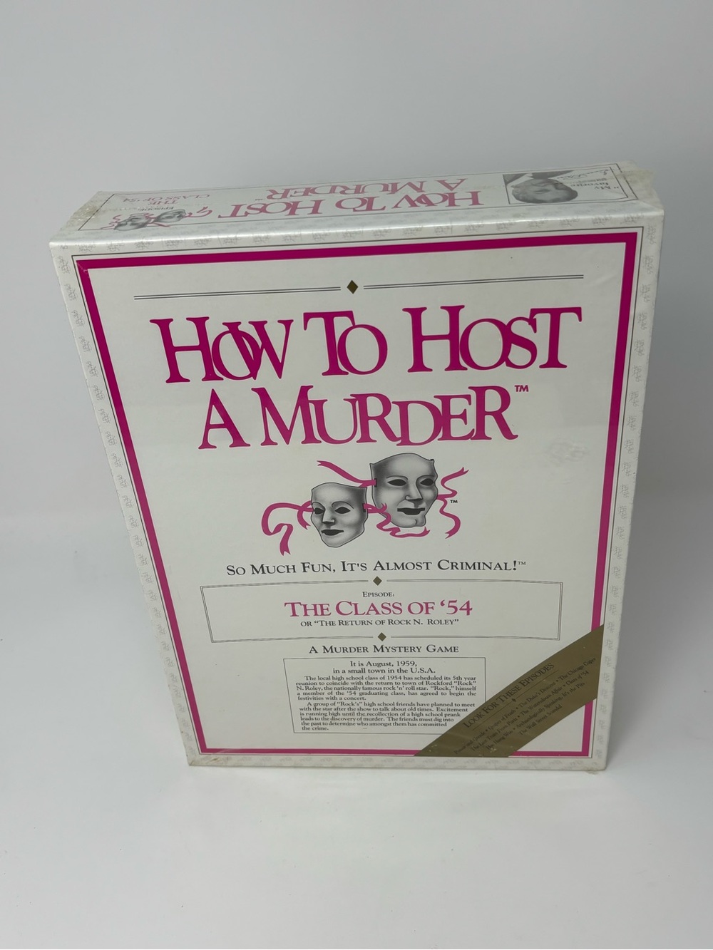 How to Host a Murder Board‎ Game Episode "The Class of '54" - 1987 Vintage NISB